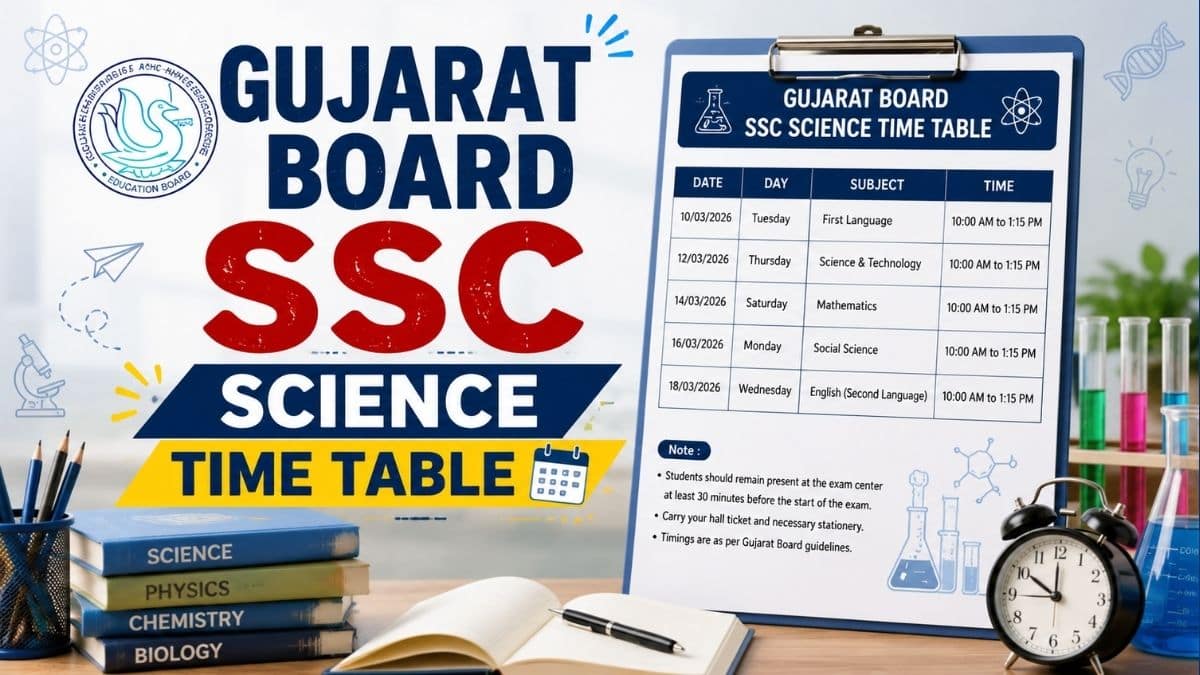 Std 12 Science Time Table 2027 Gujarat Board - Check GSEB HSC Science Exam Dates Here